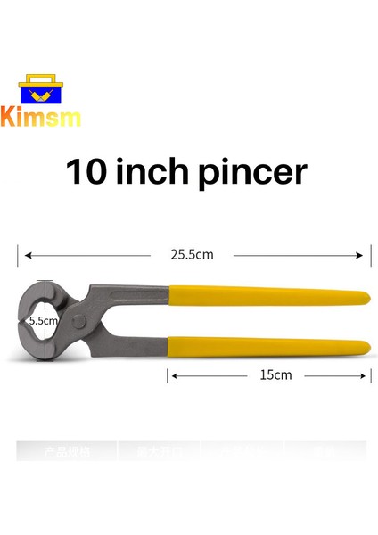10 Inç Tarzı Karbon Çelik Pense Çok Fonksiyonlu Tutma Çivi Sökücü Ahşap Işçiliği Dıy Marangoz El Aletleri Tel Kesme Onarım Pense (Yurt Dışından)