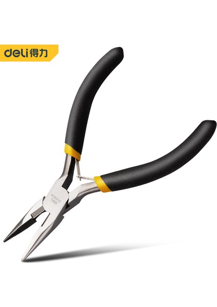 5 İNÇ-DL20026 Tarzı Deli Mini Pense Tel Kesici, Iğne, Yuvarlak ve Eğri Burun ile Takı Yapımı Için Uygun (Yurt Dışından)