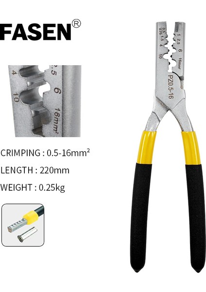 Pz0.5-16 Tarzı Pz Pz1.pz Mini Tipi Krimp Pense Boru Uç Krimp Pense Elektrikli Araçlar Kiti (Yurt Dışından)