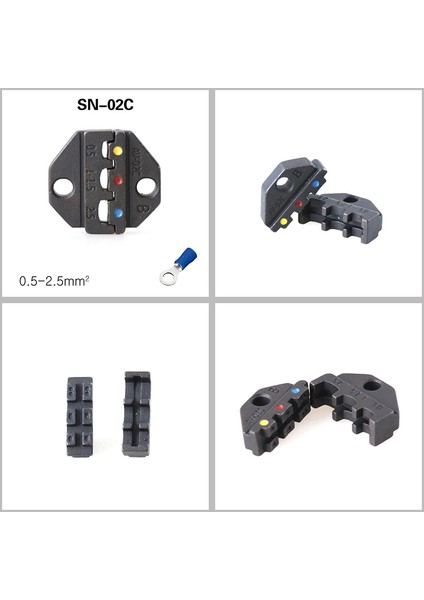 SN-02C Tarzı Sn Krimp Pense Çene Pense Kalıpları Fiş Tüp Izolasyonlu Izole Edilmemiş Koaksiyel Kablo Uçları 28B Terminal Değiştirilebilir Krimp Kalıbı 6mm (Yurt Dışından) indirimleri