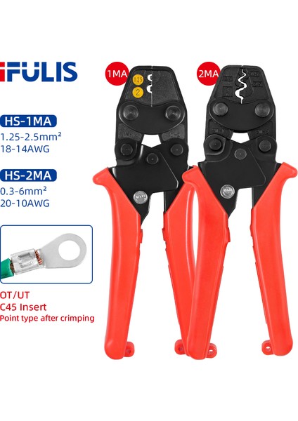 Hs-14 Tarzı Hs-2ma Sıkma Pense Rnb Snb Ot Ut Yalıtımsız Terminaller Kapasite Awg Elektrik Aletleri Hs-16 Hs-22 Hs-8 (Yurt Dışından)