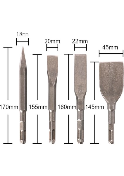 20X155MM Keskin Uçlu Set Noktası Oluk Oyma Düz Oyma Elektrikli Çekiç Matkap Ucu Tuğla Duvar Delme Beton Kırma - (Yurt Dışından) modelleri