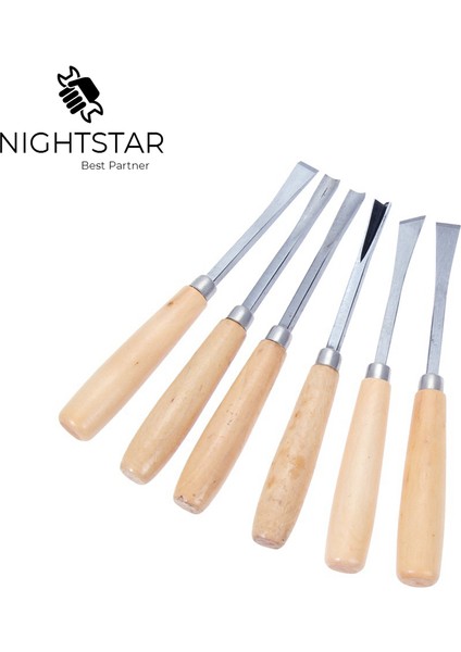 Marangozlar Için 6 Parça El Aleti Seti Ahşap Oyma Oyma Kesici Dıy El Aletleri (Yurt Dışından)