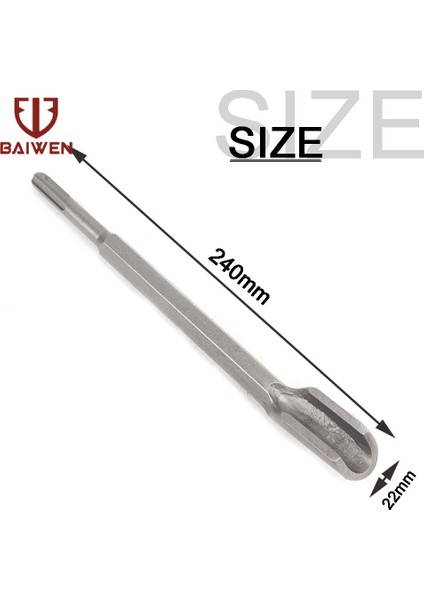 240X12MM Elektrikli Çekiç Matkap Uçları Sds Plus Nokta Yiv Oyma Düz Keski Döner Çekiç Uçları Duvar Beton Delme Aletleri (Yurt Dışından)