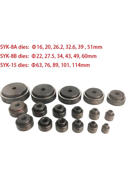 34MM Tarzı Hidrolik Delme Makinesi Aksesuarları Matkap Uçları SYK-15SYK-8AB Yuvarlak Matkap Ucu mm (Yurt Dışından)