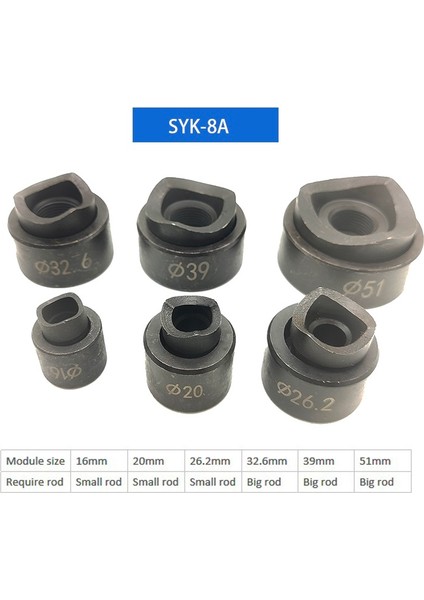34MM Tarzı Hidrolik Delme Makinesi Aksesuarları Matkap Uçları SYK-15SYK-8AB Yuvarlak Matkap Ucu mm (Yurt Dışından)