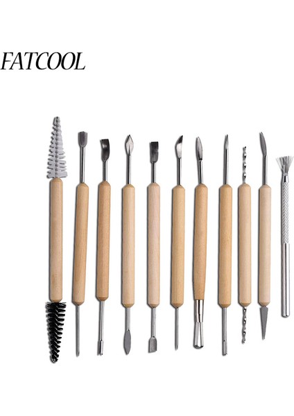 El Aleti ve Balmumu Oyma Kil Seramik Polimer Heykel El Sanatı Hobisi Kendin Yap Paslanmaz Çelik Başlıklı Ahşap Saplı - Türkçe E-Ticaret Başlığı (Yurt Dışından)