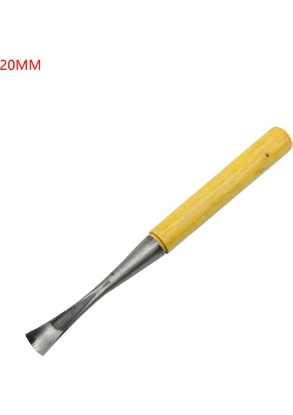 20MM 1 Adet Derin Yuvarlak Oyma Meißel Sert Ahşap Sap Yuvarlak Şaft Oyma Meißeller Ahşap Işçiliği Hobisi Yapma El Yapımı Oyma Bıçağı (Yurt Dışından)