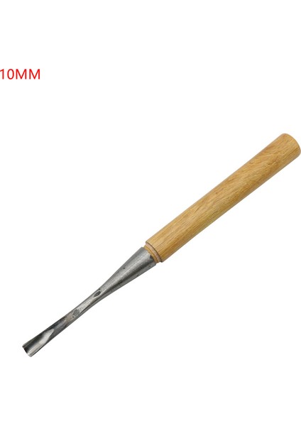 10MM 1 Adet Derin Yuvarlak Oyma Meißel Sert Ahşap Sap Yuvarlak Şaft Oyma Meißeller Ahşap Işçiliği Hobisi Yapma El Yapımı Oyma Bıçağı (Yurt Dışından)