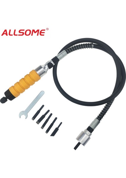 Esnek Şaft Allsome Ahşap Oyma Balta Takımı Esnek Mil Anahtar Elektrel + 5 Oyma Ucu Mobilya Işçiliği Için (Yurt Dışından)