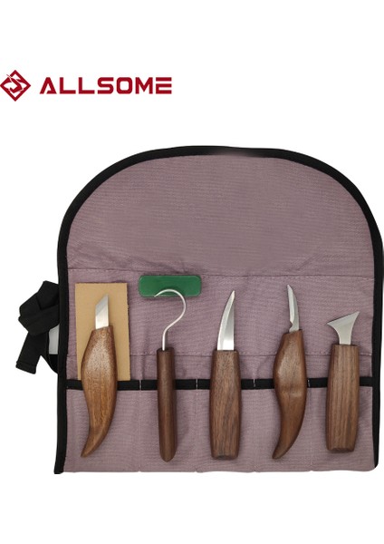 Allsome Ahşap Oyma Bıçağı Oyma Ahşap Işçiliği Kesici El Aleti Seti Ahşap Oyma Heykel Kaşığı Oyma Kesici (Yurt Dışından)