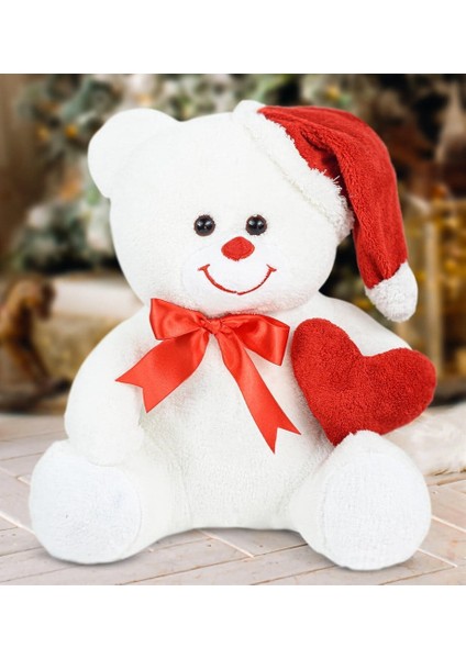 Ayıcı Oyuncak 60 cm Noel Şapkalı Pelüş Ayıcık