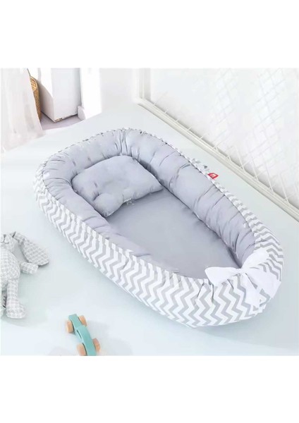 Baby Nest Lüx Tasarım Ortopedik Jaju-Babynest Bebek Yatağı Anne Yanı Bebek Yatağı