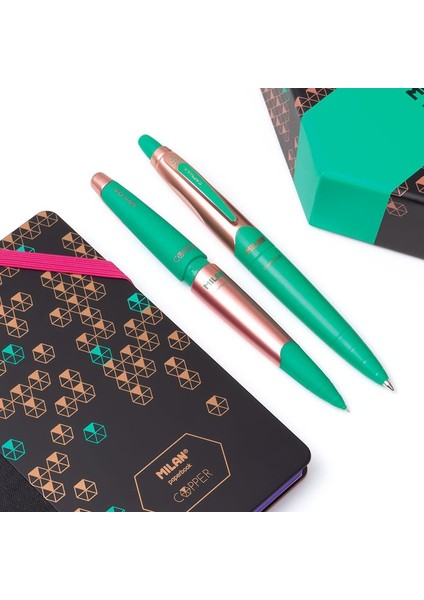 Bakır Serisi Cooper Capsule 2'li Tükenmez Kalem Seti (Mavi Mürekkep) fırsatları