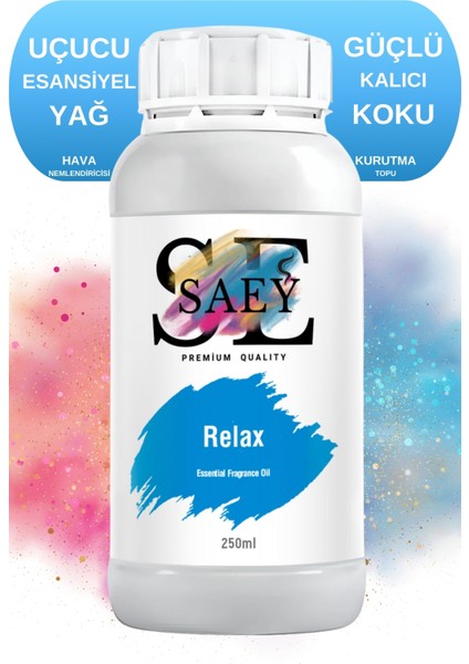 Relax Esansiyel Uçucu Koku Yağ Buhurdanlık Yağı Difüzör Esansı Hobi Esans 250ml