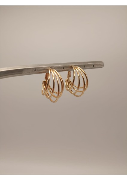 Kafes Küpe Gold Pirinç
