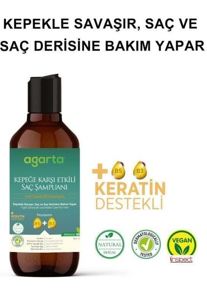 Agarta Doğal Kepeğe Karşı Şampuan 400 ml