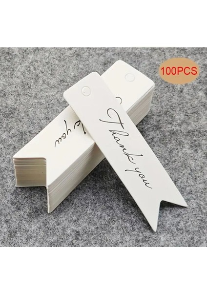 Thank You Kartı Delikli 100 Adet 2x7 cm