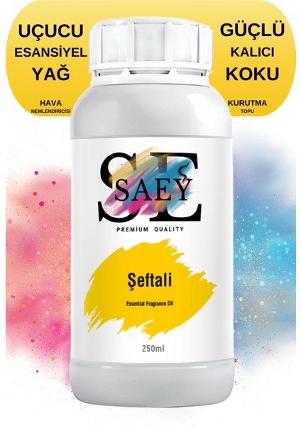 Şeftali Esansiyel Uçucu Koku Yağ Buhurdanlık Yağı Difüzör Esansı Hobi Esans 250ml