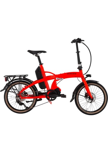 E Folding Strike 20 Jant 9 Vites Neon Turuncu Siyah Elektrikli Bisiklet