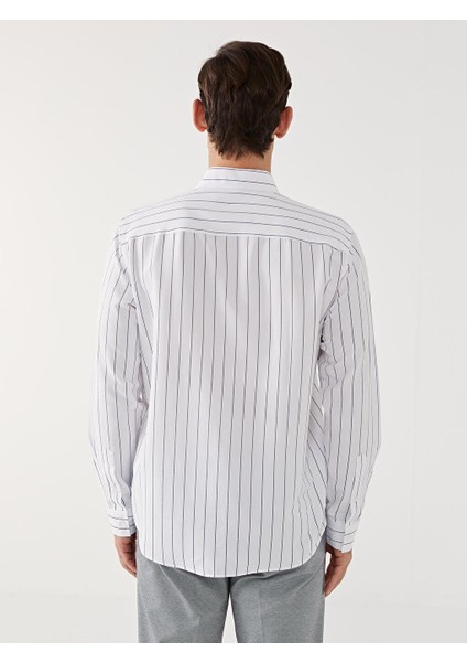 Lcw Vision Slim Fit Uzun Kollu Çizgili Erkek Gömlek fırsatları