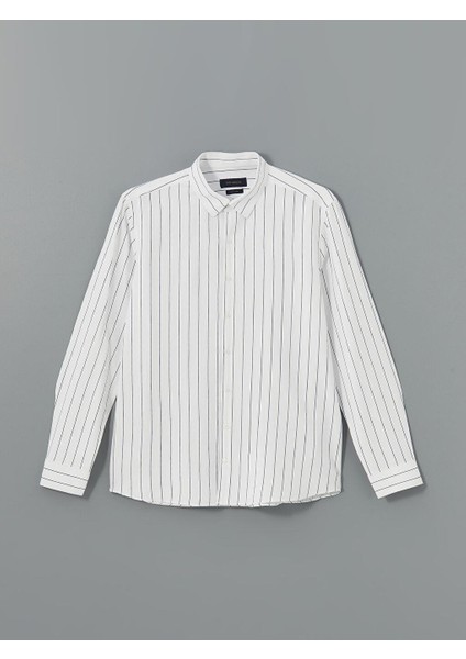 Lcw Vision Slim Fit Uzun Kollu Çizgili Erkek Gömlek indirimleri