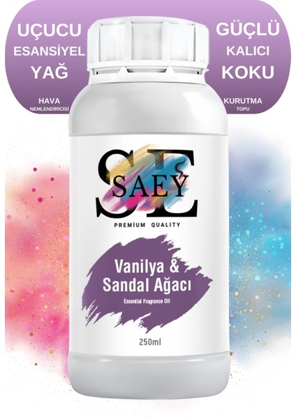 Vanilya Sandal Ağacı Esansiyel Uçucu Koku Yağ Buhurdanlık Yağı Difüzör Esansı Hobi Esans 250ML