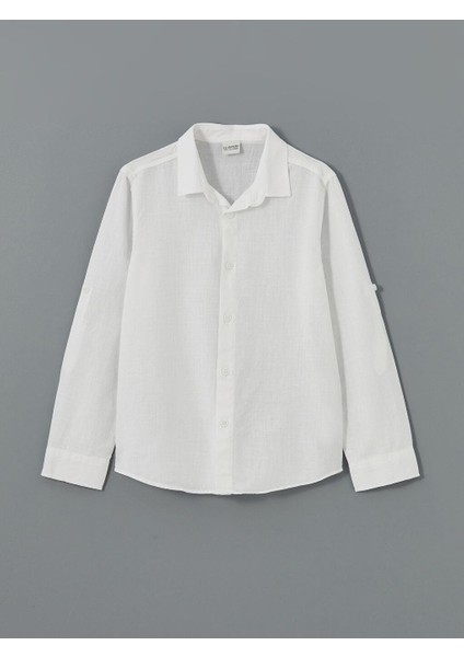 Lcw Kids Basic Uzun Kollu Erkek Çocuk Gömlek