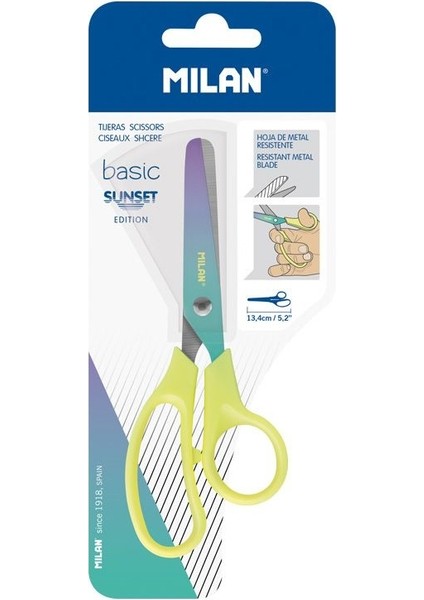 Sunset 13.5 Cm. Çocuk Makası (Paslanmaz Çelik)