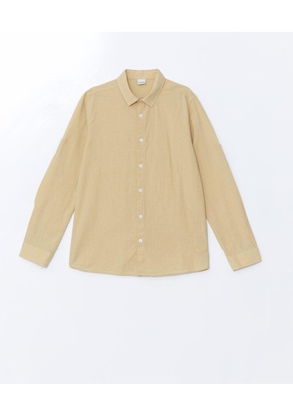 Lcw Kids Basic Uzun Kollu Erkek Çocuk Gömlek