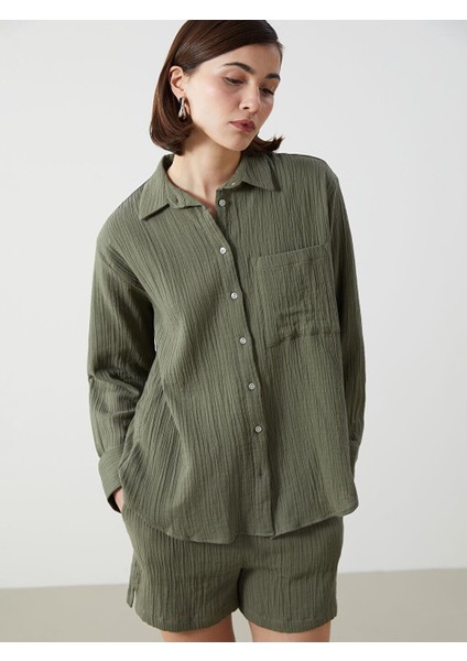 Lcw Vision Loose Fit Kadın Gömlek