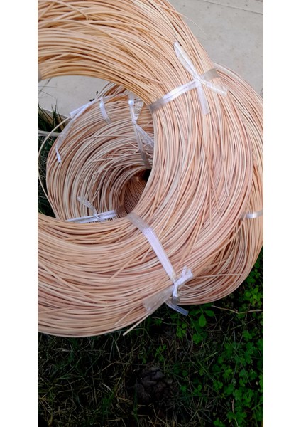 Rattan Kor 2,5 mm Doğal Ip , Bambu Sepet Ipi 1 kg Naturel Kiraz Ağacı Rengi, Bohem Tarz