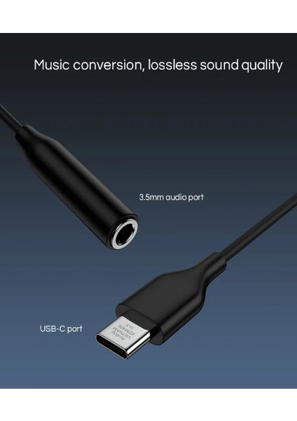 Aux To Type C Kablo Çevirici Dönüştürücü