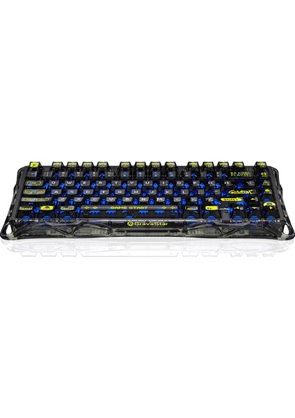 Mercury K1 Lite+M2 Kablosuz Rgb Işıklı Mekanik Q Gaming Klavye ve Optik Mouse Seti, Siyah