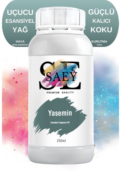 Yasemin Esansiyel Uçucu Koku Yağ Buhurdanlık Yağı Difüzör Esansı Hobi Esans 250ml