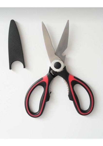 Paslanmaz Çelik Ultra Keskinleştirilmiş Mutfak Makası Çok Amaçlı Balık Et Sebze Makası indirimleri