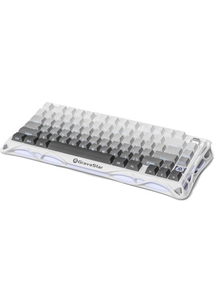 Mercury K1+M1 Pro Kablosuz Rgb Işıklı Mekanik Q Gaming Klavye ve Optik Mouse Seti, Beyaz