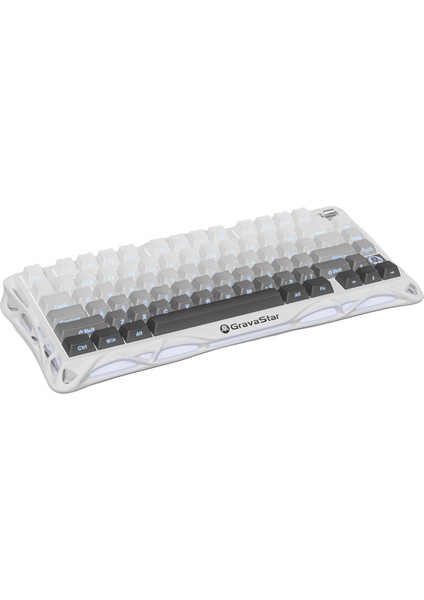 Mercury K1+M1 Pro Kablosuz Rgb Işıklı Mekanik Q Gaming Klavye ve Optik Mouse Seti, Beyaz