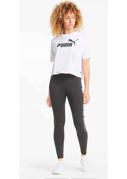 Kadın Cropped Logo Tee Beyaz Kısa Kol T-Shirt - 68497202 modelleri