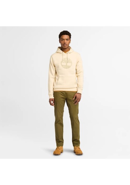 Kennebec Rıver Tree Logo Hoodie Erkek Bej Sweatshirt TB0A2BJHEFL1