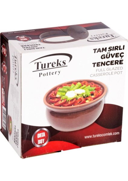 %100 Doğal Tam Sırlı Orta Boy Tencere modelleri