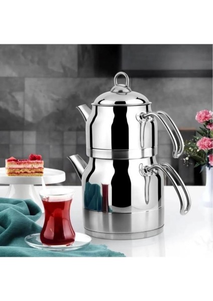 Yonca Belinda Ortaboy Çelik Çaydanlık - Metal KULP-2031