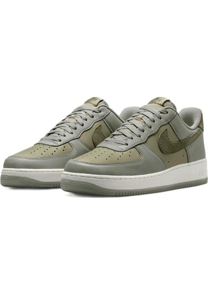 Air Force 1 '07 Lv8 Leather Unisex Sneaker Swoosh Hakiki Deri Günlük Spor Ayakkabı Yeşil