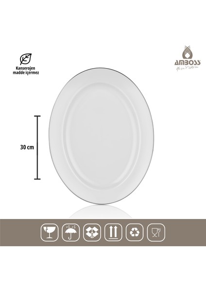 Nazlı Life 16 Parça Porselen Yemek Takımı Gümüş