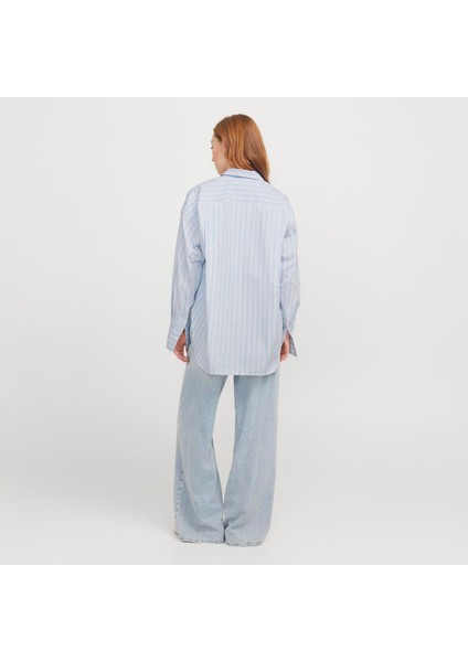 Kadin Basic Oversize Poplin Gömlek - Jamie