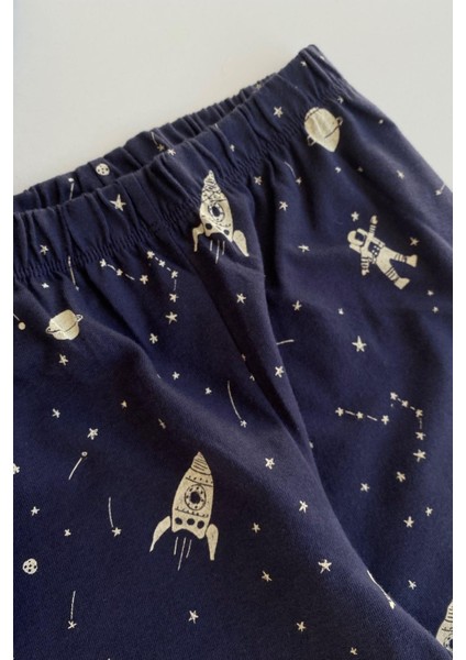 Uzay Desen Erkek Çocuk Pijama Takımı