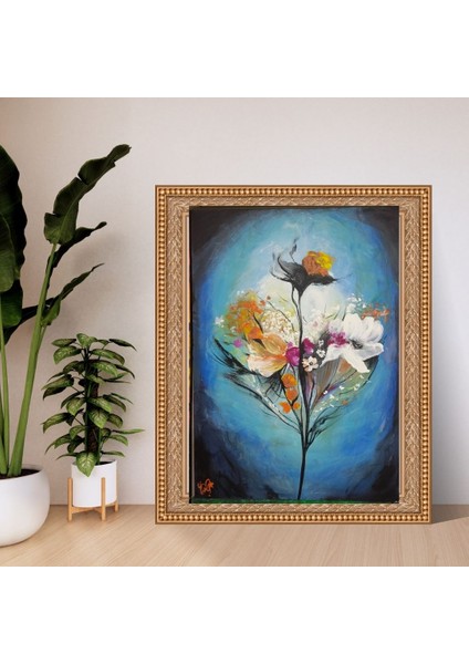 El Yapımı 70 x 50 cm Boyutunda Akrilik Boya ile Yapılmış El Yapımı Imzalı Tablo