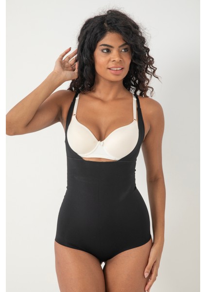 Lazer Kesim Göğüs Destekli Body Korse