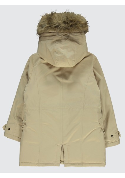 Kız Çocuk Mont 10-13 Yaş Bej modelleri