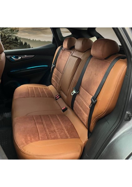 Nissan Qashqai Araca Özel Oto Koltuk Kılıfı - Tay Tüyü - Deri fırsatları